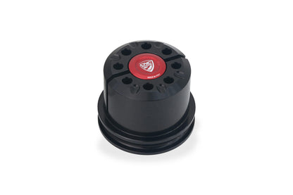 CNC Racing Bi-Color Steering Head Nut the Ducati Panigale V4 (2025+)