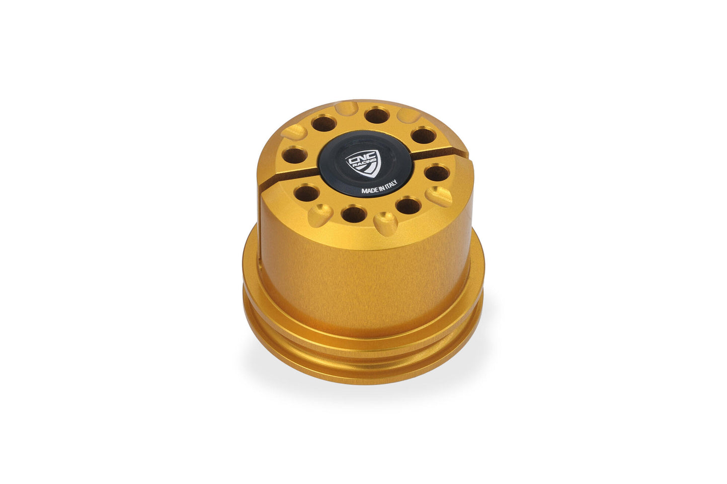 CNC Racing Bi-Color Steering Head Nut the Ducati Panigale V4 (2025+)