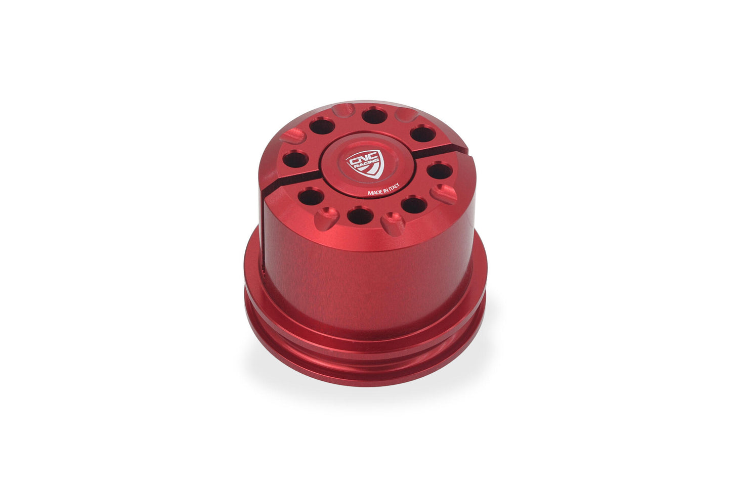 CNC Racing Bi-Color Steering Head Nut the Ducati Panigale V4 (2025+)
