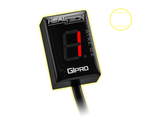 Healtech GIpro ATRE G2 - Gear Position Indicator w/ Timing Retard Elimination (TRE) for Triumph Rocket III Roadster (2015+), Street Triple 660 / 675 / 765, Thunderbird (2014+), Tiger 800 (2014+) / 900 / Explorer, and Daytona 675 /R ABS (vin >564948)