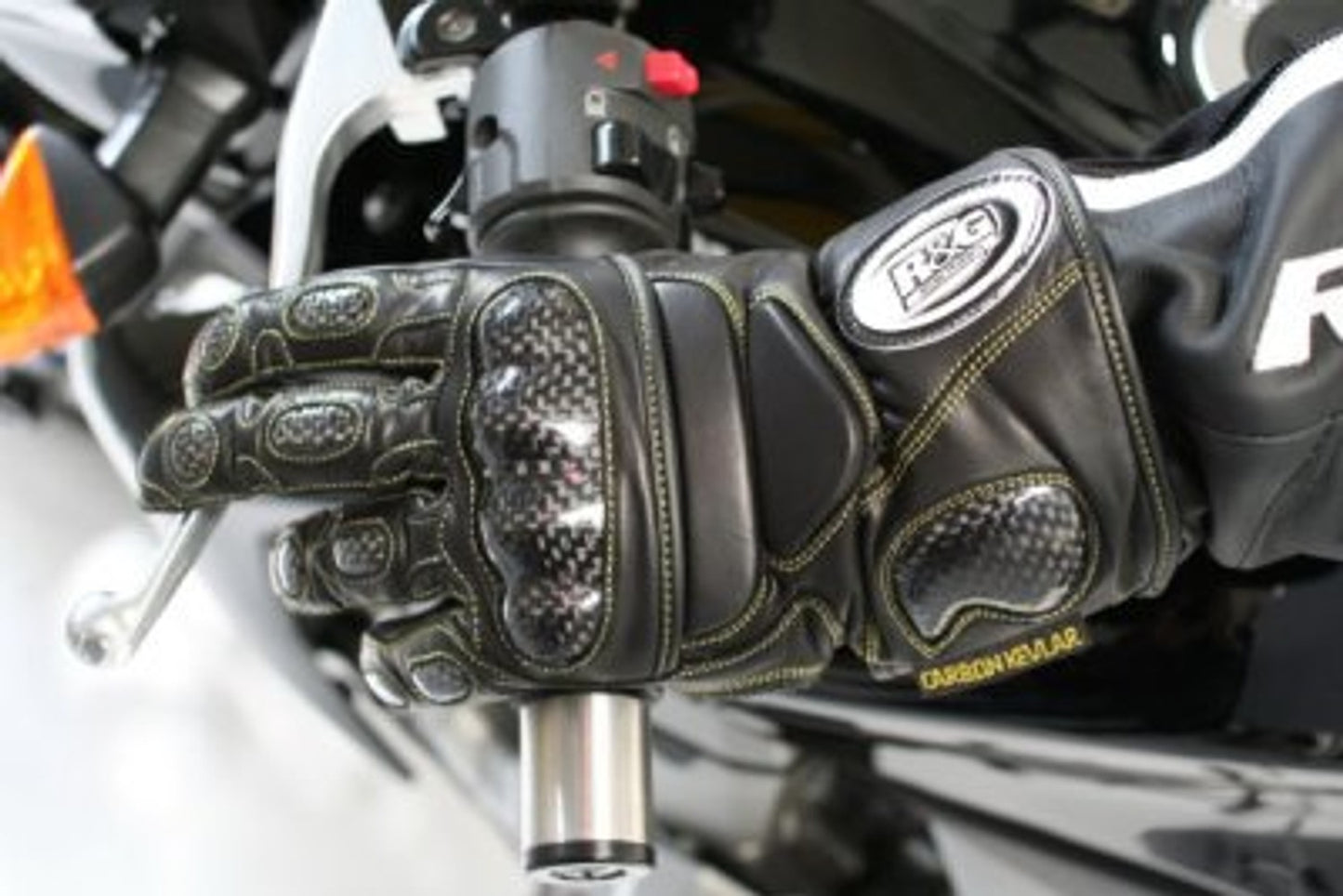 R&G Racing Leather Gloves (Black)