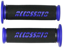Accossato Couple of Racing Grips in Black Color with Colored Logo