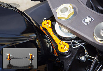Sato Racing Fuel Tank Quick Release Pin Kit for the Suzuki GSX-R600 / GSX-R750 (04-05, 2011+) and SV1000 (03-07)