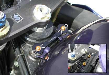 Sato Racing Fuel Tank Quick Release Pin Kit for the Suzuki GSX-R600 / GSX-R750 (04-05, 2011+) and SV1000 (03-07)