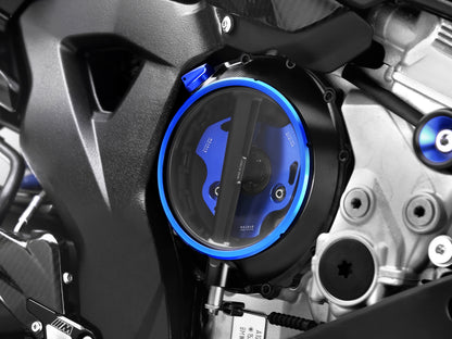 Rizoma Clear Wet Clutch Cover kit - OILQUARIUM for the BMW S1000RR (2020+) / S1000R / S1000XR (2021+) / M1000R / M1000XR