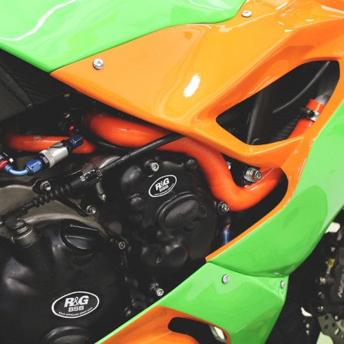 SamcoSport 4 Piece Silicone Coolant Race Bike Design Hose Set For Kawasaki ZX-6R (2009+)