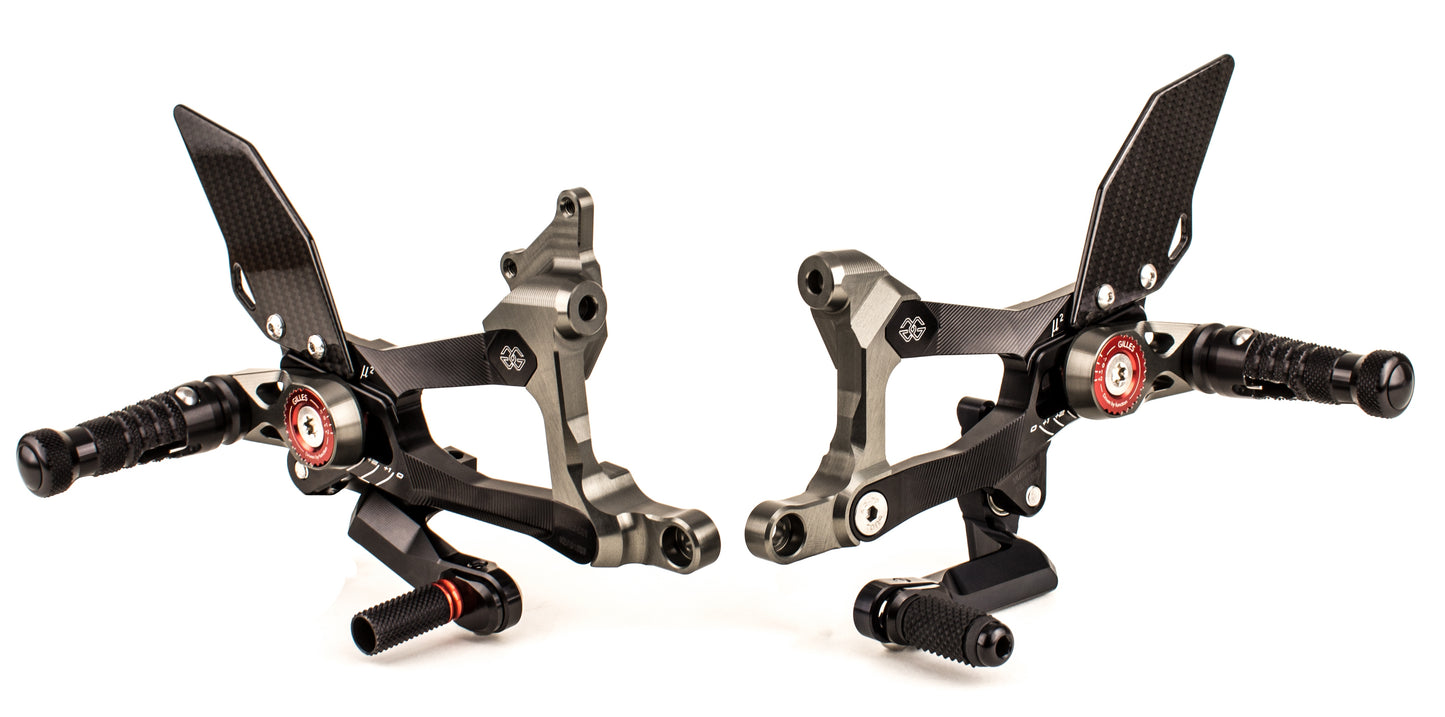 Gilles MUE2 Rearsets for Ducati Panigale V4 / S / R / Speciale (18-24)