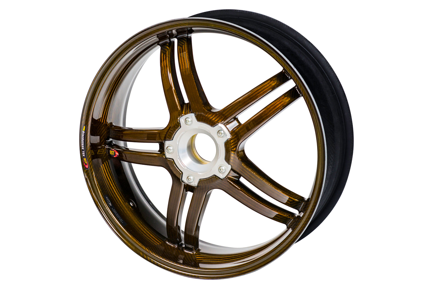 BST Rapid TEK 5 Split-Spoke Carbon Fiber Rear Wheel for the Ducati Monster 937, 797, 696 - 6.0 x 17