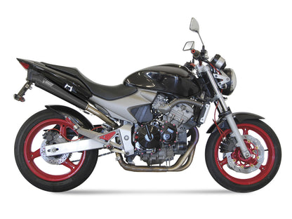 MIVV Slip-On, X-cone Black, Standard Exhaust For Honda Hornet 600 2003-2006