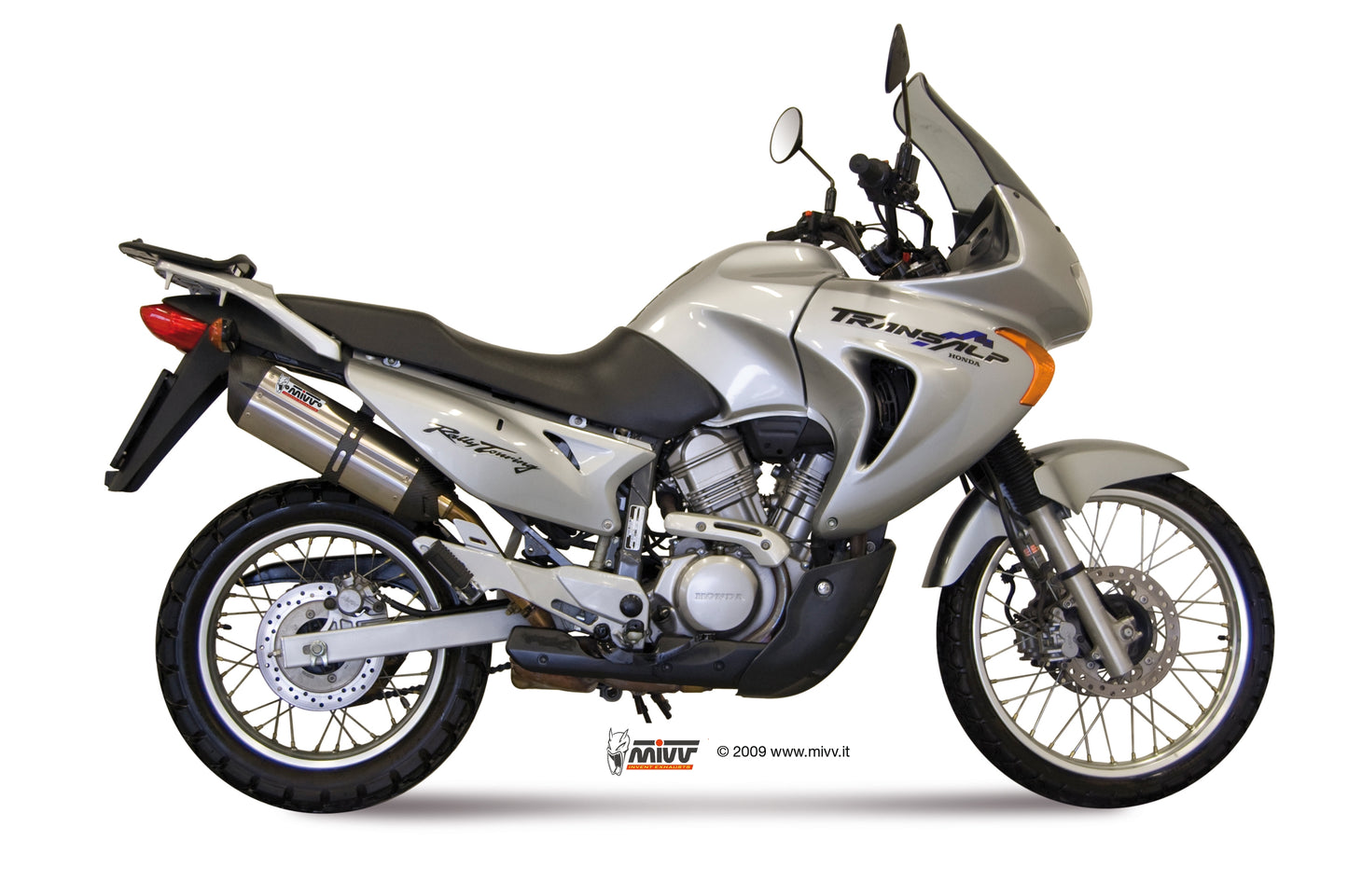 MIVV Slip-on, Suono Stainless Steel, Standard Exhaust For Honda XLV 650 TRANSALP 2000-2004