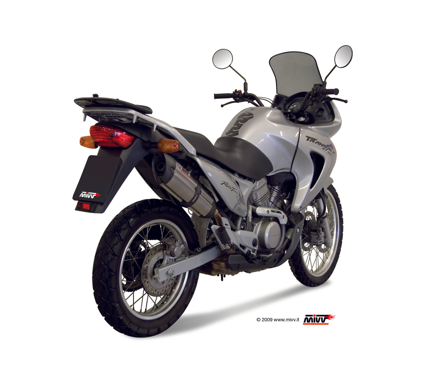 MIVV Slip-on, Suono Stainless Steel, Standard Exhaust For Honda XLV 650 TRANSALP 2005-2007