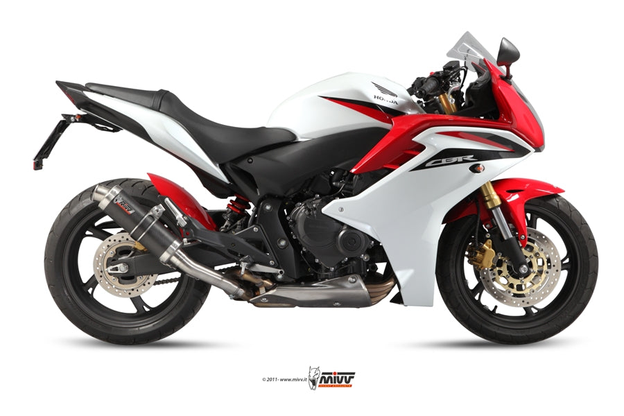 MIVV Slip-On, GP Carbon, Standard Exhaust For Honda CBR 600 F 11-13, Hornet 600 07-13