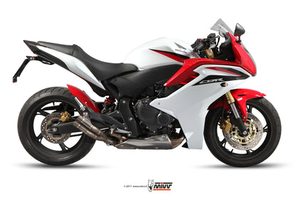 MIVV Slip-On, Double Gun Full Titanium, Standard Exhaust For Honda CBR 600 F 11-13, Hornet 600 07-13