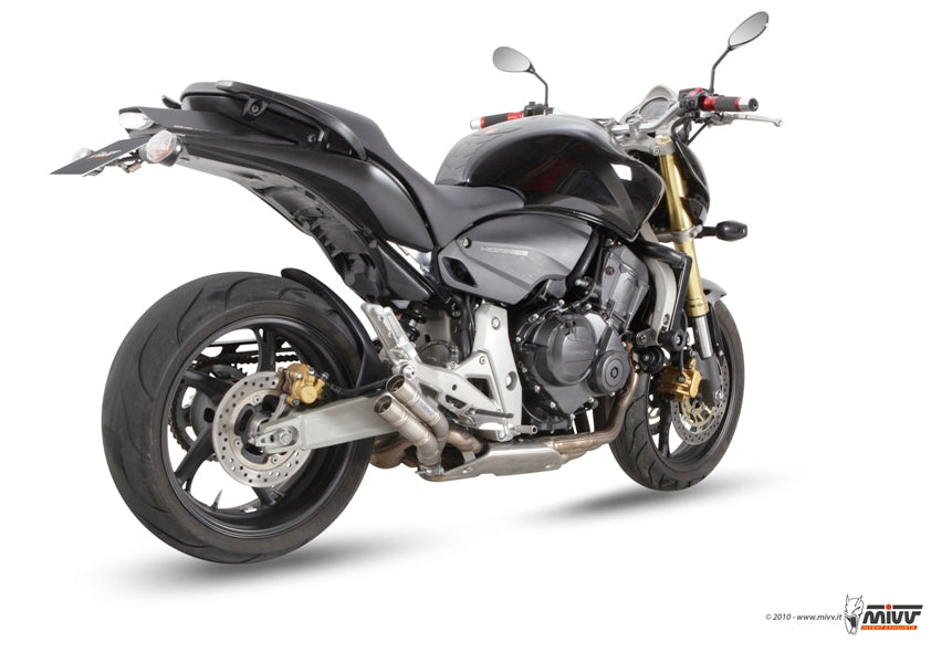 MIVV Slip-On, Double Gun Full Titanium, Standard Exhaust For Honda CBR 600 F 11-13, Hornet 600 07-13