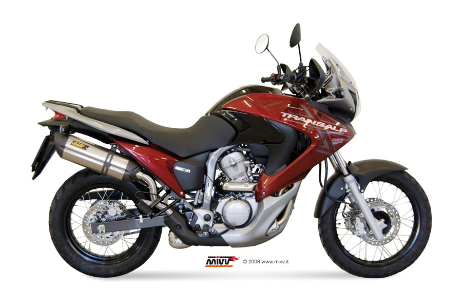 MIVV Slip-on, Suono Stainless Steel, Standard Exhaust For Honda XLV Transalp 700 2008-2013