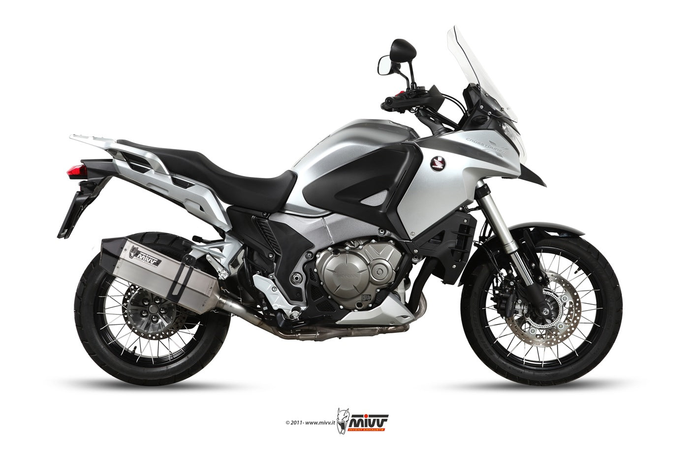 MIVV Slip-on, Speed Edge Stainless Steel, Standard Exhaust For Honda Crosstourer 2012-2020
