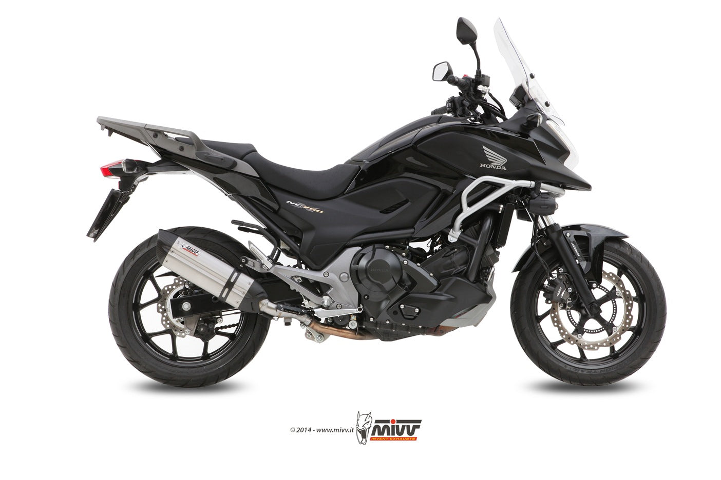 MIVV Slip-on, Suono Stainless Steel, Standard Exhaust For Honda Integra 700 12-13, Integra 750 14-15, NC 700 S / X 12-14, NC 750 S / X 14-15