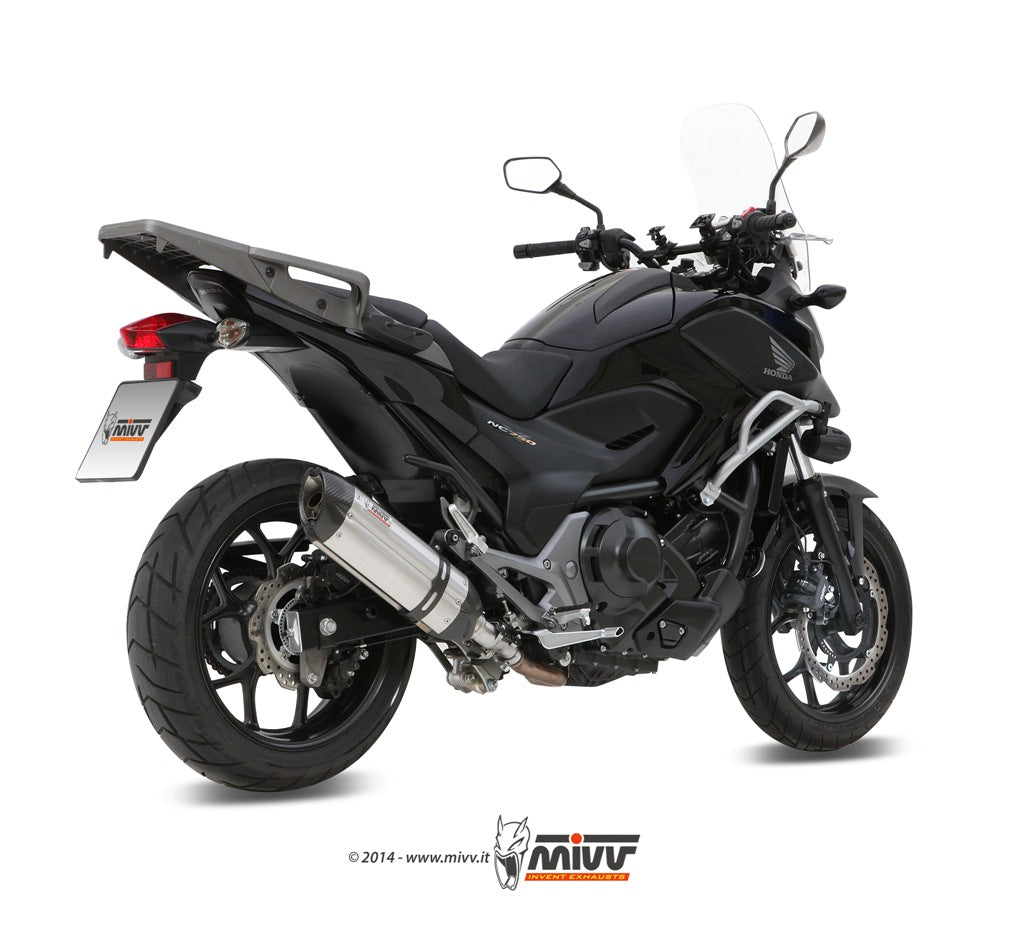 MIVV Slip-on, Suono Stainless Steel, Standard Exhaust For Honda Integra 700 12-13, Integra 750 14-15, NC 700 S / X 12-14, NC 750 S / X 14-15
