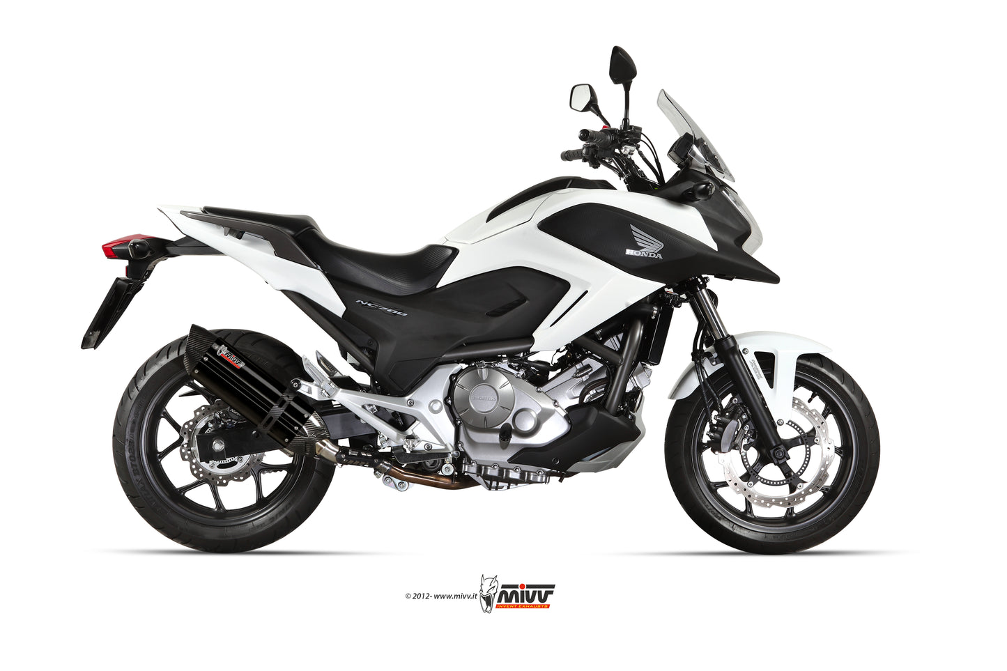 MIVV Slip-on, Suono Black, Standard Exhaust For Honda Integra 700 12-13, Integra 750 14-15, NC 700 S / X 12-14, NC 750 S / X 14-15