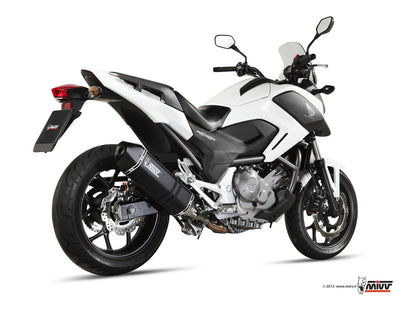 MIVV Slip-on, Speed Edge Black, Standard Exhaust For Honda Integra 700 12-13, Integra 750 14-15, NC 700 S / X 12-14, NC 750 S / X 14-15