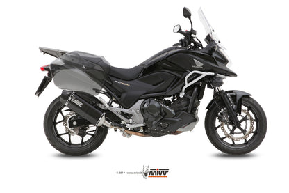 MIVV Slip-on, Speed Edge Black, Standard Exhaust For Honda Integra 700 12-13, Integra 750 14-15, NC 700 S / X 12-14, NC 750 S / X 14-15