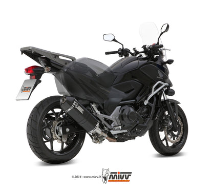 MIVV Slip-on, Speed Edge Black, Standard Exhaust For Honda Integra 700 12-13, Integra 750 14-15, NC 700 S / X 12-14, NC 750 S / X 14-15