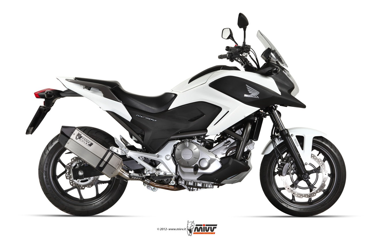 MIVV Slip-on, Speed Edge Stainless Steel, Standard Exhaust For Honda Integra 700 12-13, Integra 750 14-15, NC 700 S / X 12-14, NC 750 S / X 14-15
