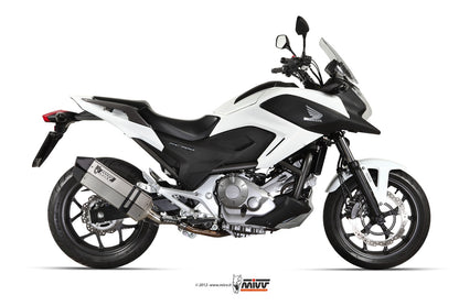 MIVV Slip-on, Speed Edge Stainless Steel, Standard Exhaust For Honda Integra 700 12-13, Integra 750 14-15, NC 700 S / X 12-14, NC 750 S / X 14-15