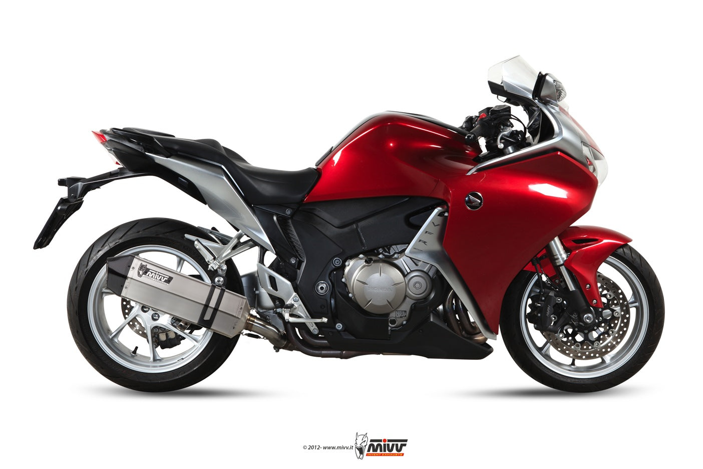 MIVV Slip-on, Speed Edge Stainless Steel, Standard Exhaust For Honda VFR 1200 2010-2016