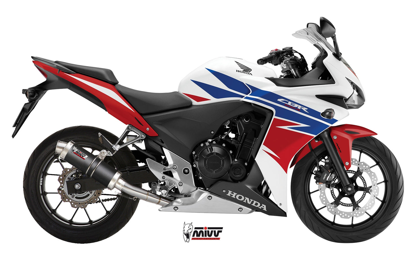 MIVV Slip-On, GP Carbon, Standard Exhaust For Honda CB 500 F / X 13-15, CBR 500 R 13-15