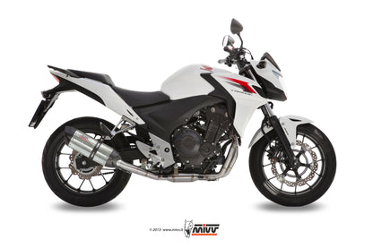 MIVV Slip-On, Suono Stainless Steel, Standard Exhaust For Honda CB 500 F / X 13-15, CBR 500 R 13-15
