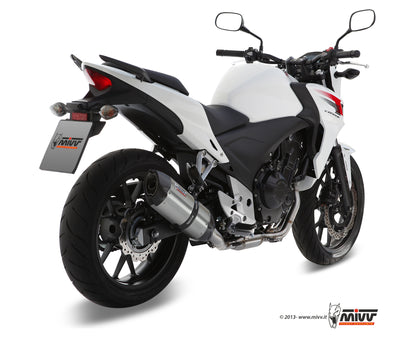 MIVV Slip-On, Suono Stainless Steel, Standard Exhaust For Honda CB 500 F / X 13-15, CBR 500 R 13-15