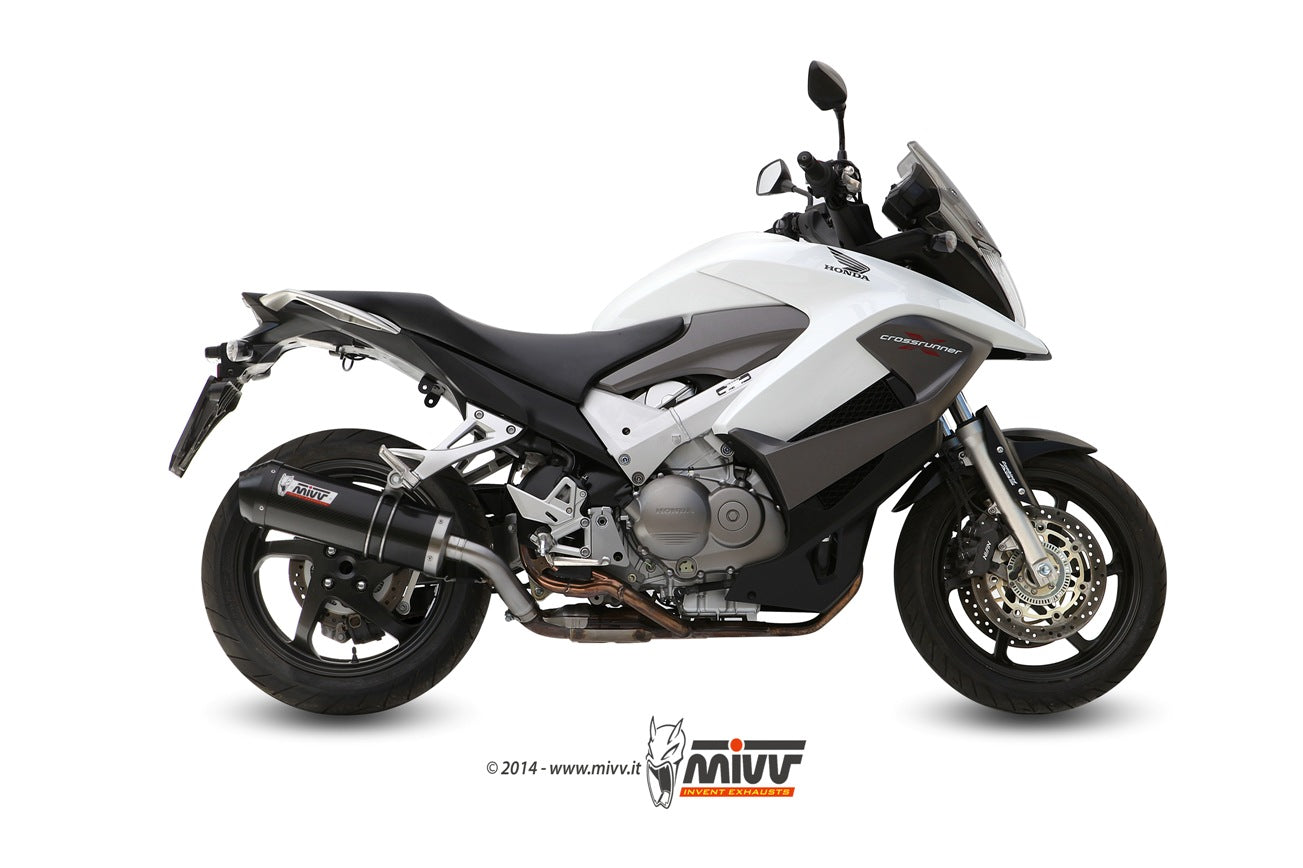 MIVV Slip-on, Oval Carbon, Standard Exhaust For Honda Crossrunner 2011-2014