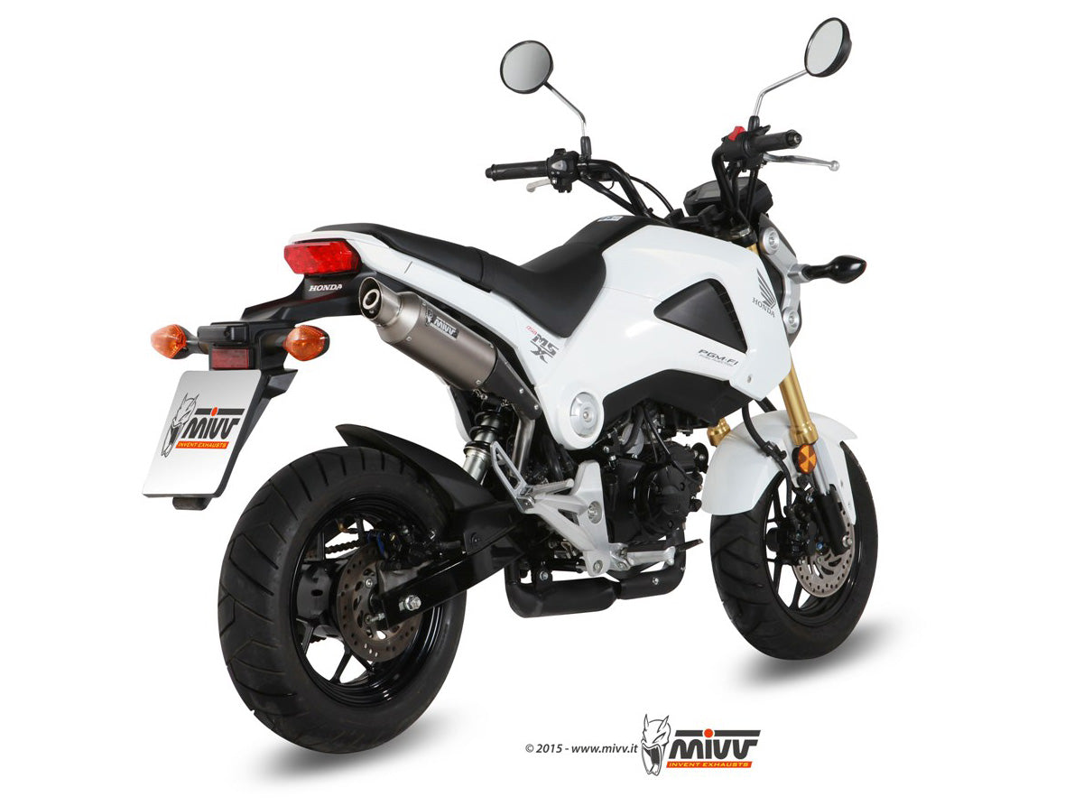 MIVV Slip-on, M2 Stainless Steel, Standard Exhaust For Honda Grom (msx 125) 2013-2015
