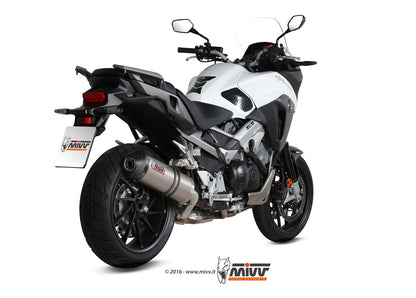 MIVV Slip-on, Oval Titan, Standard Exhaust For Honda Crossrunner 2015-2020