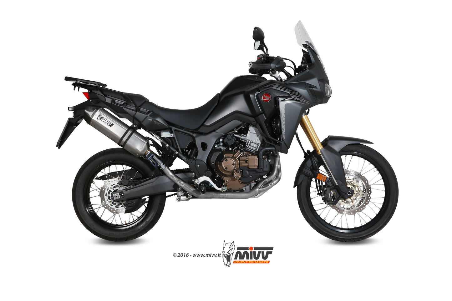 MIVV [No-kat pipe for MIVV silencers.] Exhaust For Honda CRF 1000 L Africa Twin 2016-2019