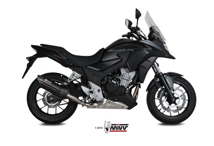 MIVV Slip-On, Suono Black, Standard Exhaust For Honda CB 500 X 2016-2016