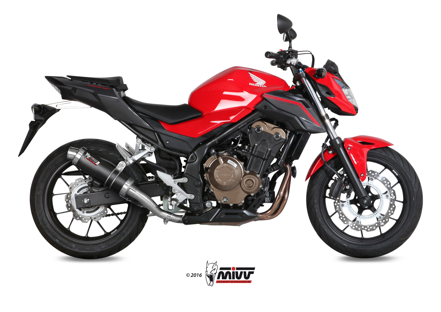 MIVV Slip-on, GP Titan, Standard Exhaust For Honda CB 500F 2016-2018