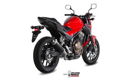 MIVV Slip-on, GP Black, Standard Exhaust For Honda CB 500F 2016-2018
