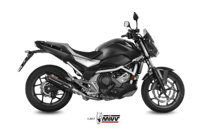 MIVV Slip-on, Suono Black, Standard Exhaust For Honda Integra 750 16-20, NC 750 S / X 16-21