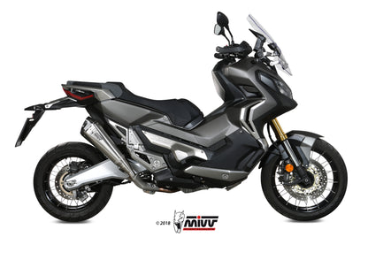 MIVV Slip-on, Delta Race Stainless Steel, Standard Exhaust For Honda X-ADV 750 2017-2021