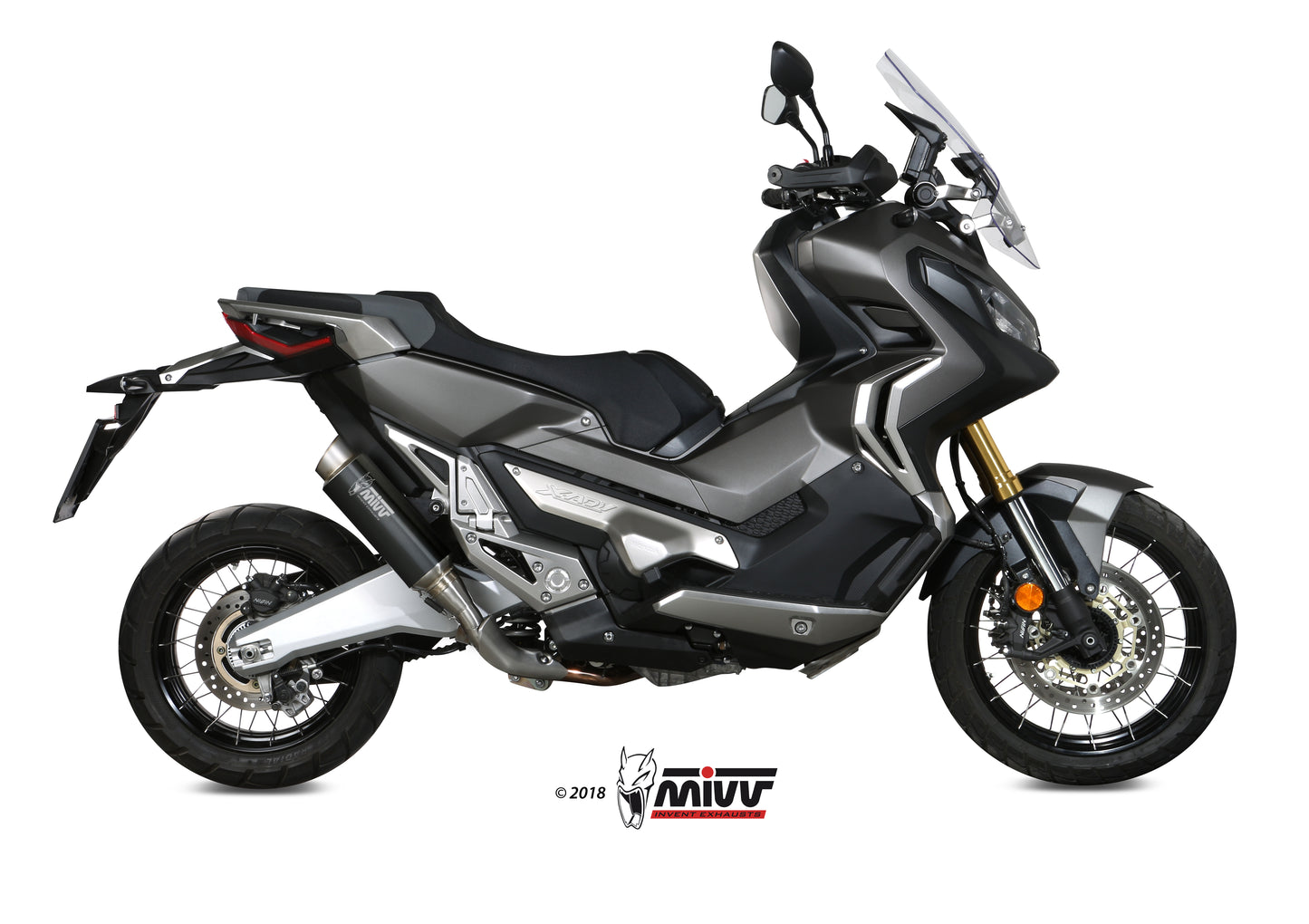 MIVV Slip-on, GPpro Black, Standard Exhaust For Honda X-ADV 750 2017-2021