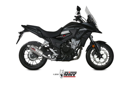 MIVV Slip-On, Oval Titan, Standard Exhaust For Honda CB 500 X 2017-2021