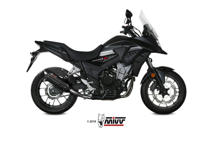 MIVV Slip-On, Suono Black, Standard Exhaust For Honda CB 500 X 2017-2021
