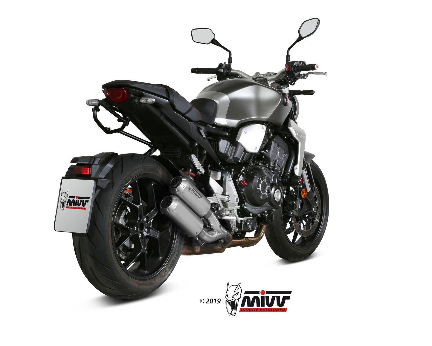 MIVV 2 Slip-on, MK3 Stainless Steel, Standard Exhaust For Honda CB 1000 R 2018-2022