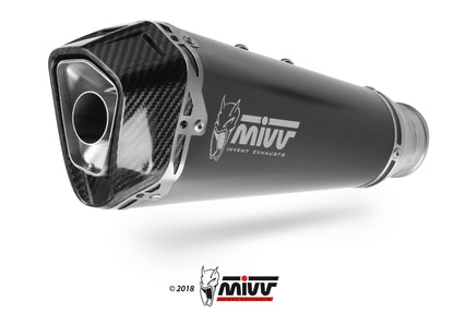 MIVV Full System 4x2x1, Delta Race Black, Standard Exhaust For Honda CB 650 R 19-21, CBR 650 R 19-21