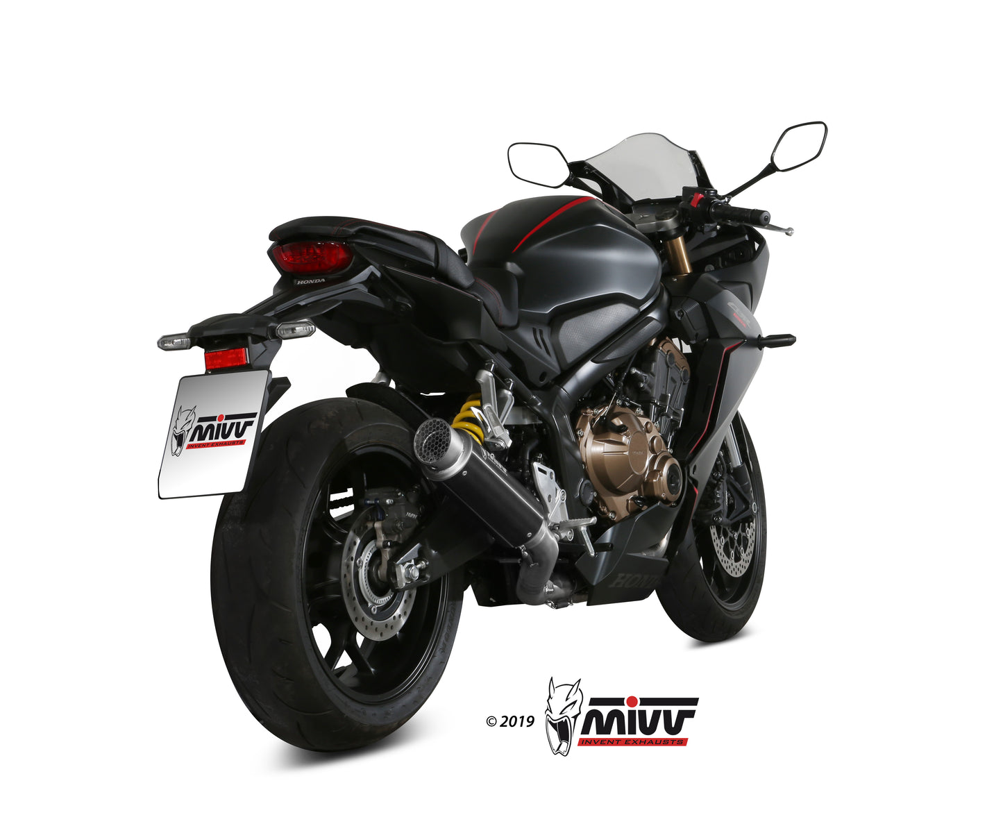 MIVV Full System 4x2x1, GPpro Black, Standard Exhaust For Honda CB 650 R 19-21, CBR 650 R 19-21