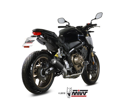MIVV Full System 4x2x1, MK3 Black, Standard Exhaust For Honda CB 650 R 19-21, CBR 650 R 19-21