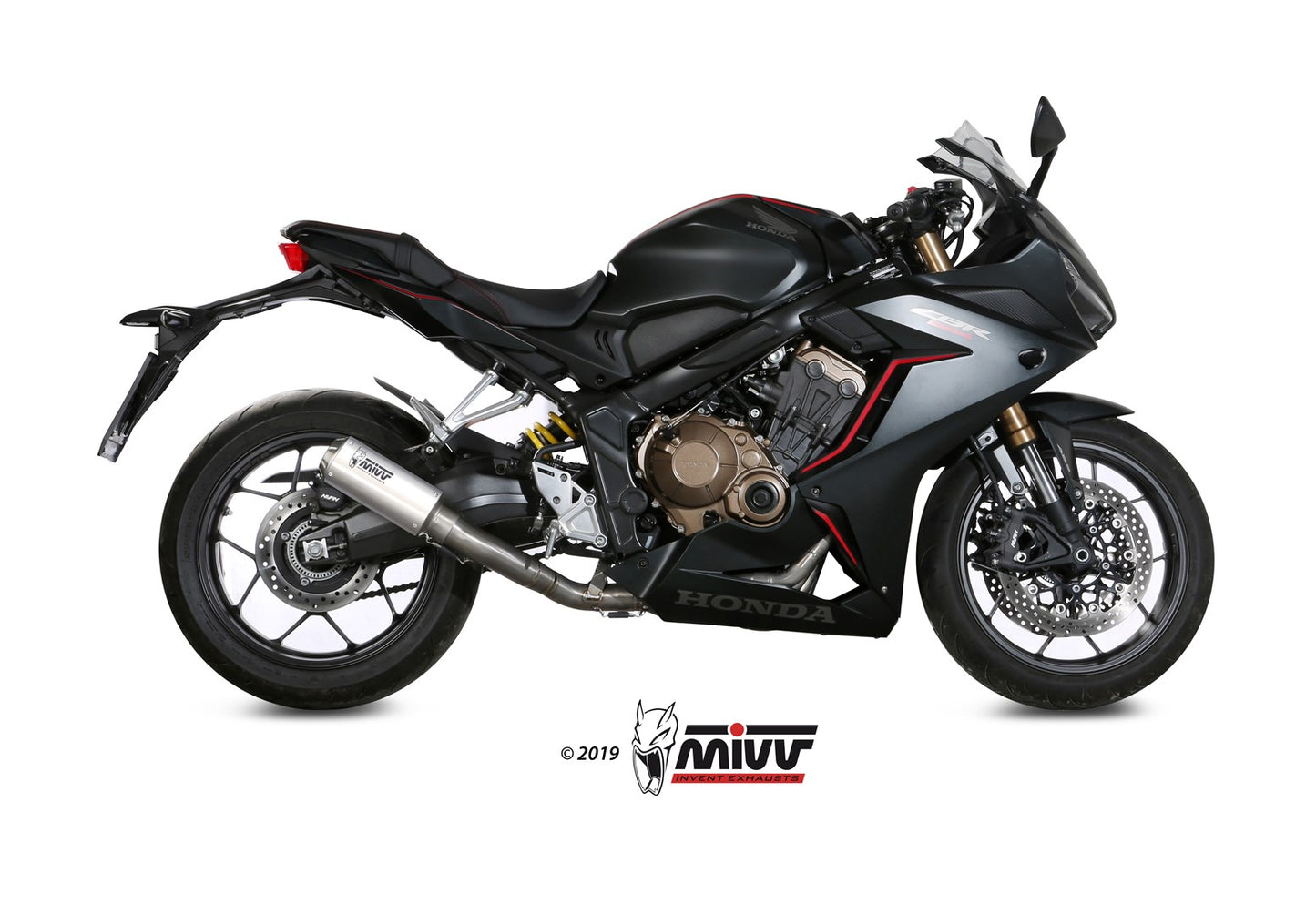 MIVV Full System 4x2x1, MK3 Stainless Steel, Standard Exhaust For Honda CB 650 R 19-21, CBR 650 R 19-21