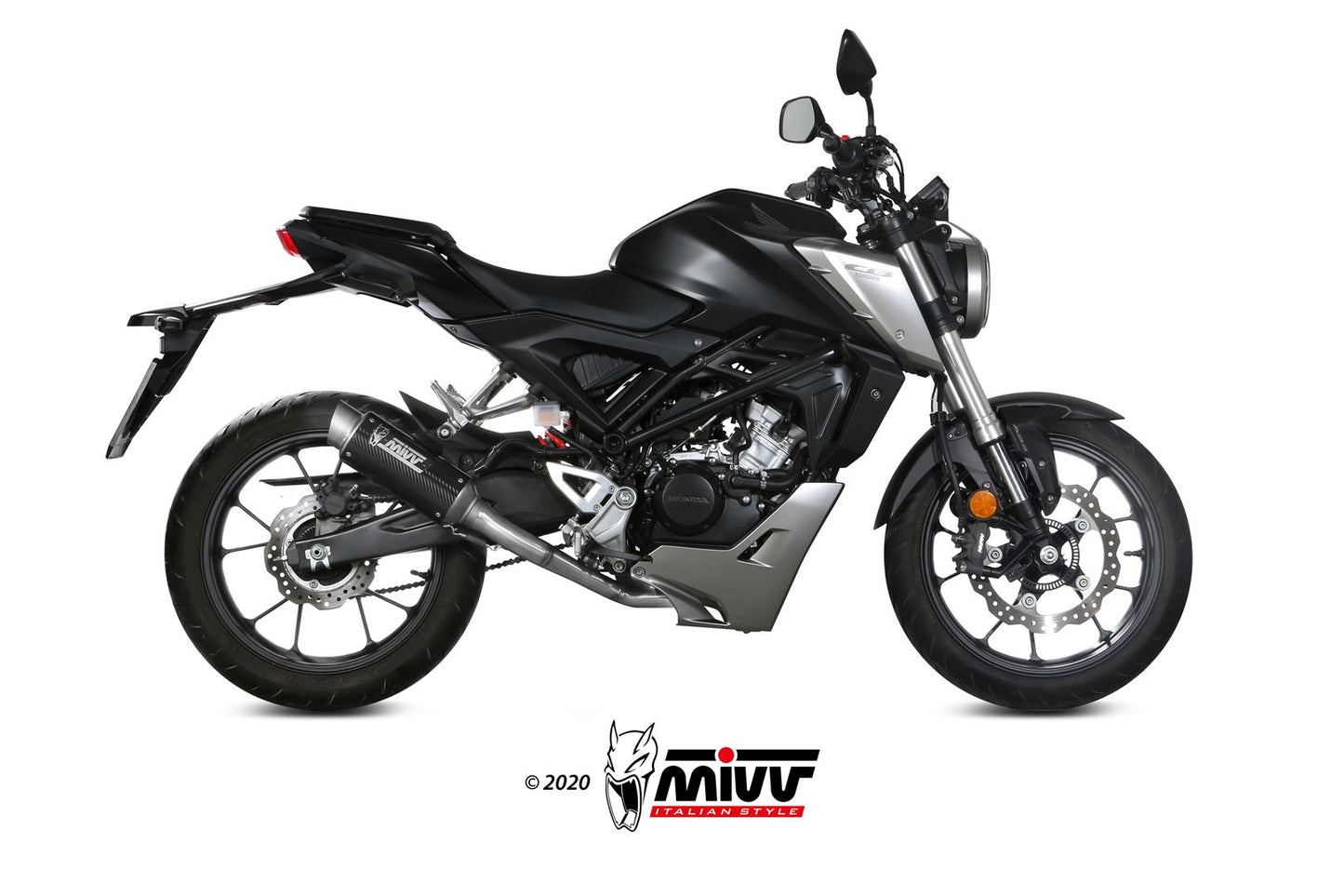 MIVV Full System 1x1, GPpro Carbon, Standard Exhaust For Honda CB 125 R 2018-2020